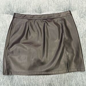 Black Leather Skirt